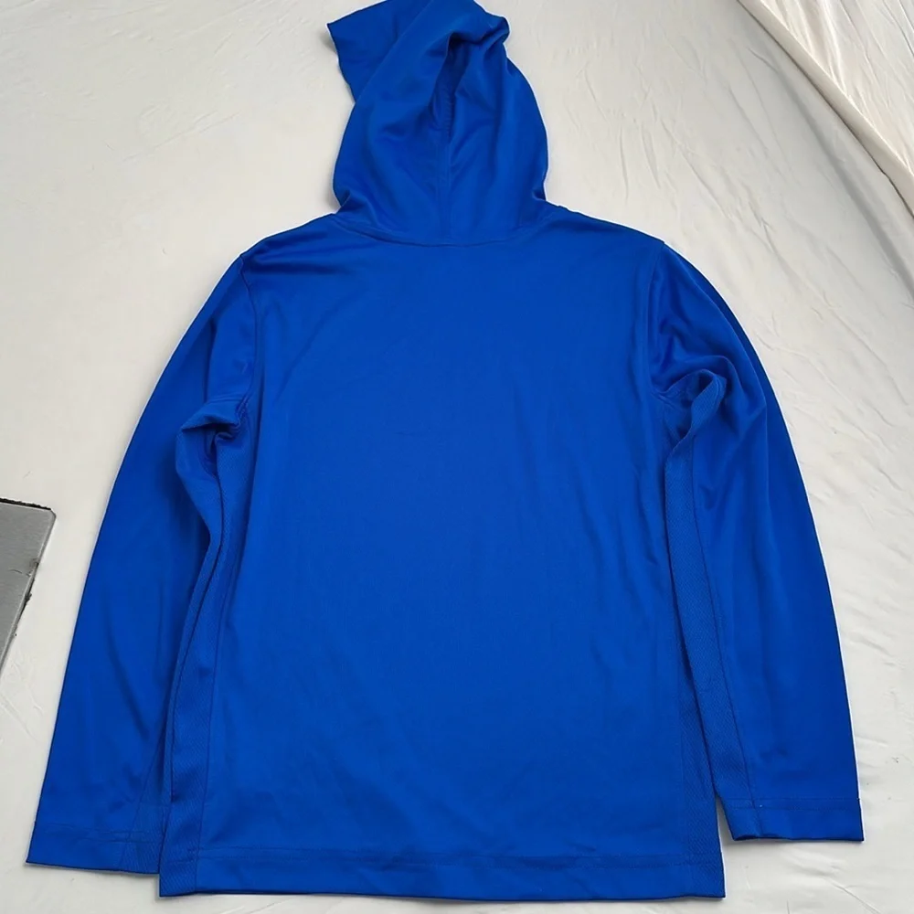 GAP GapFit blue hooded performance long sleeve top